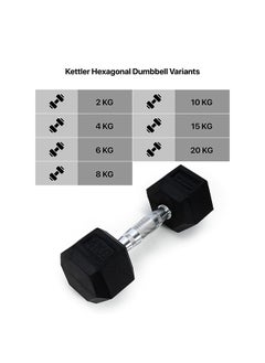 Hexagonal Dumbbell of 4kg (8.8LB) Includes 1 * 4Kg (8.8LB) | Material : Iron with Rubber Coat | Exercise, Fitness and Strength Training Weights at Home/Gym | Unisex - pzsku/Z918F448579D5CBEFADD8Z/45/_/1699532132/741fd472-2029-43cd-88aa-5c0c8bbdc700