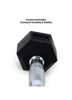 anythingbasic. Hexagonal Dumbbell of 4kg (8.8LB) Includes 1 * 4Kg (8.8LB) | Material : Iron with Rubber Coat | Exercise, Fitness and Strength Training Weights at Home/Gym | Unisex  - Image 5