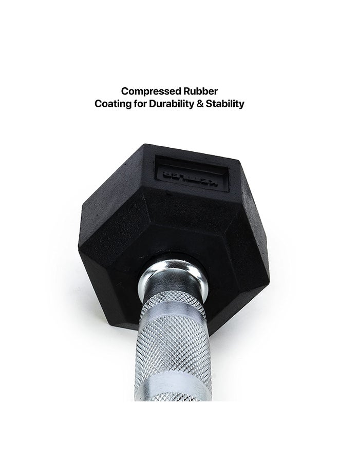 anythingbasic. Hexagonal Dumbbell of 4kg (8.8LB) Includes 1 * 4Kg (8.8LB) | Material : Iron with Rubber Coat | Exercise, Fitness and Strength Training Weights at Home/Gym | Unisex  - Image 5
