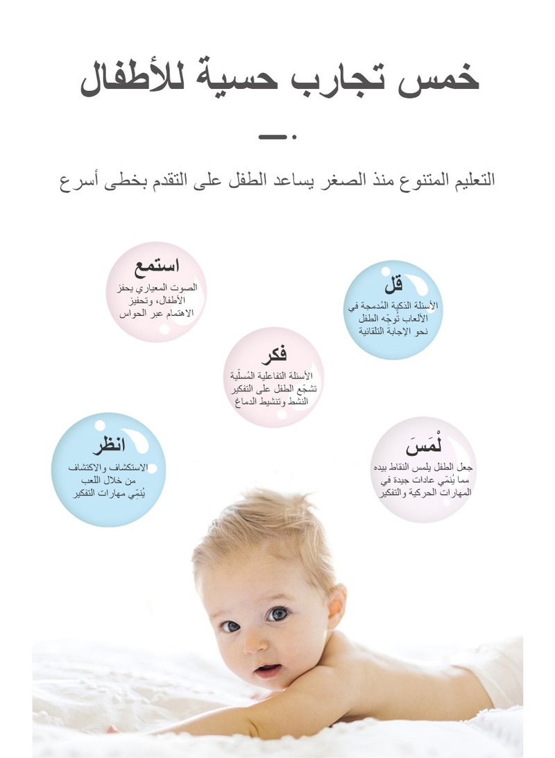 USB-Rechargeable Arabic  English Interactive Talking Book for Kids - Image 4