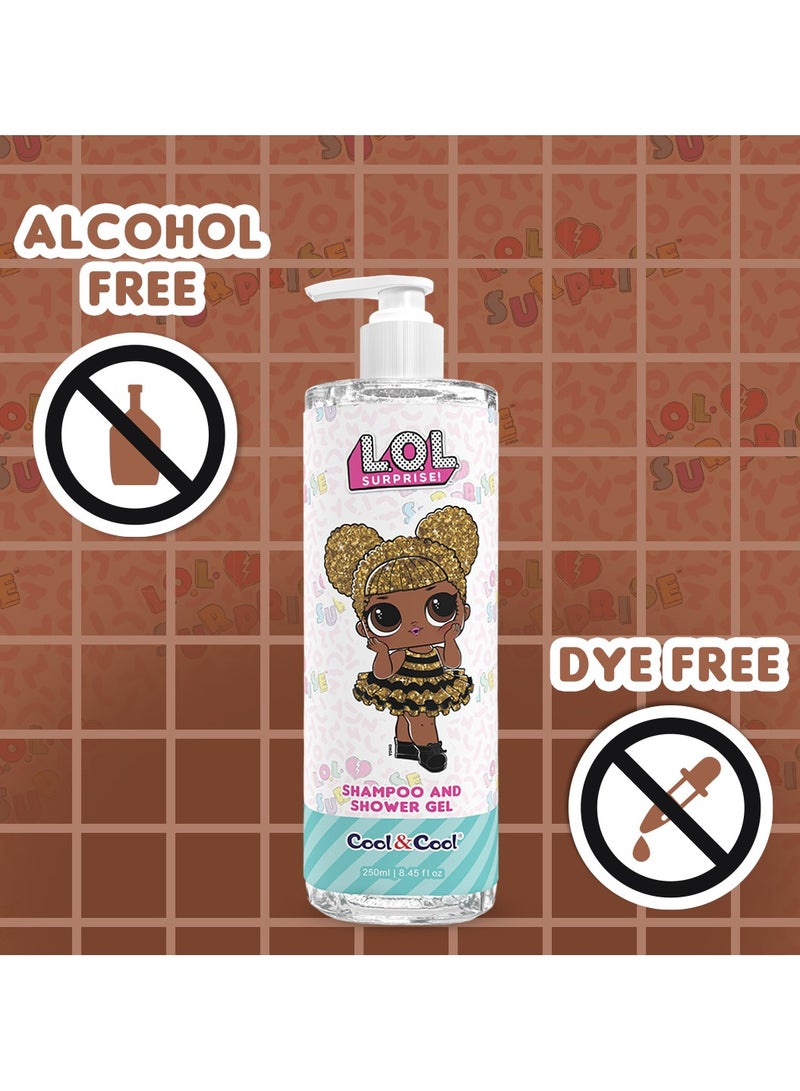 كول اند كول كول آند كول إل أوه إل سربرايز كوين بي، شامبو وجل استحمام للأطفال خالٍ من الكحول مملوء بالبابونج + برو فيتامين ب5 - 250 مل - Image 4