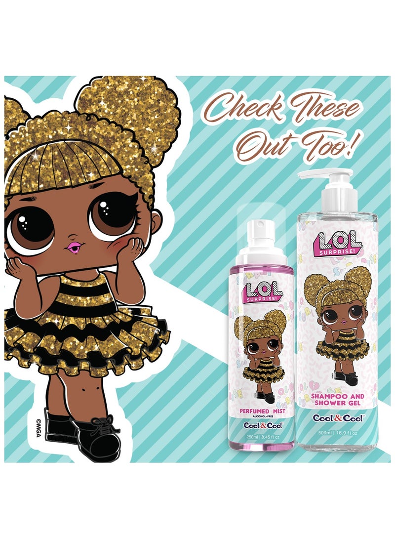 كول اند كول كول آند كول إل أوه إل سربرايز كوين بي، شامبو وجل استحمام للأطفال خالٍ من الكحول مملوء بالبابونج + برو فيتامين ب5 - 250 مل - Image 5