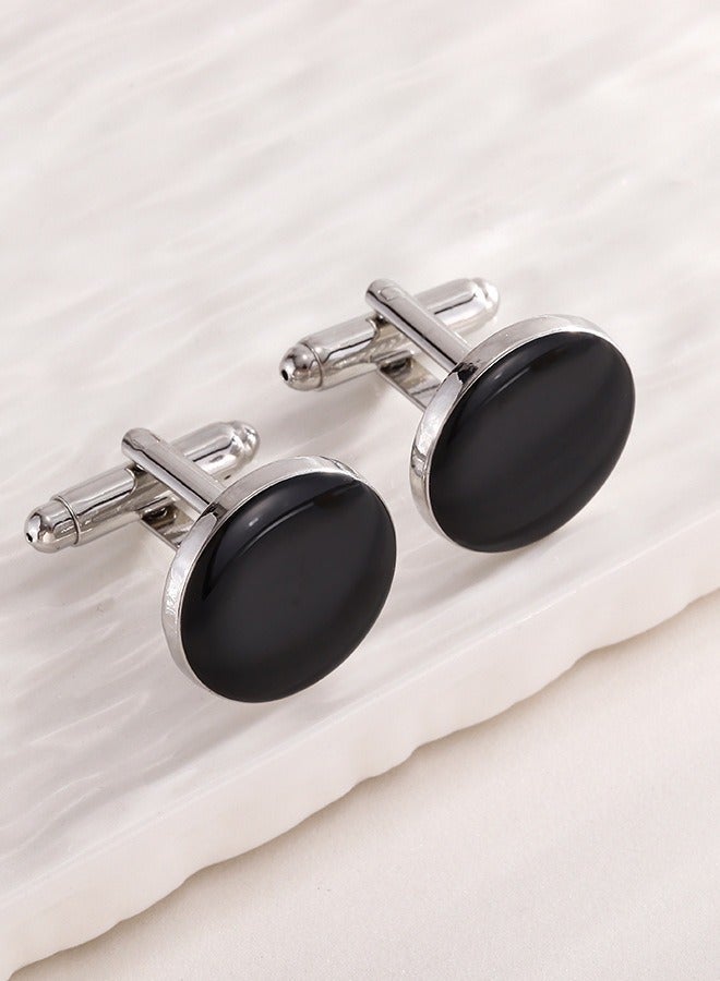 2 Pairs Men's Cufflinks, Shirt Suit Cufflinks, Gold And Silver cufflinks For Tuxedo Shirt Cuff Links Shirt Accessories Unique Business Groom Wedding Formal occasions and Daily Mens Accessories（with Cufflink Box） - Image 4