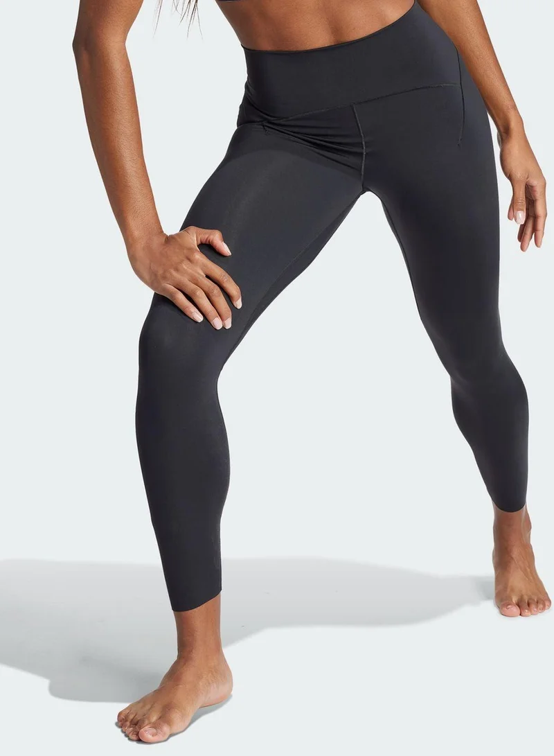Adidas All Me Luxe 7/8 Black Training Tights For Women 2Xs