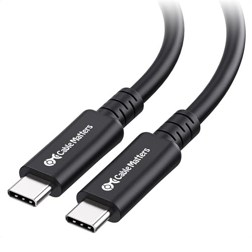 Cable Matters 20Gbps Long USB 4 Cable 98ft Supports Up to 8K30Hz 4K120Hz Video 240W Charging 20Gbps Data Transfer USB4 Cable Compatible with Thunderbolt 4 MacBook XPS Surface Pro - Image 1