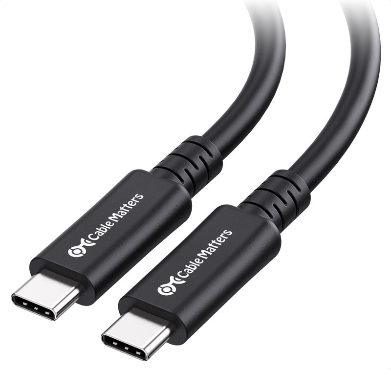 Cable Matters 20Gbps Long USB 4 Cable 98ft Supports Up to 8K30Hz 4K120Hz Video 240W Charging 20Gbps Data Transfer USB4 Cable Compatible with Thunderbolt 4 MacBook XPS Surface Pro - Image 2