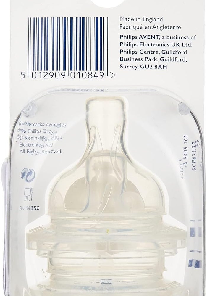 Philips Avent Nipple Classic New Born 6312, Clear - Image 4