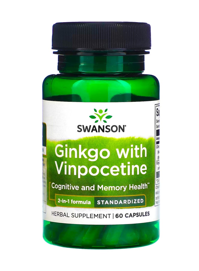 سوانسون الجنكة مع فينبوسيتين  موحد  60 كبسولة