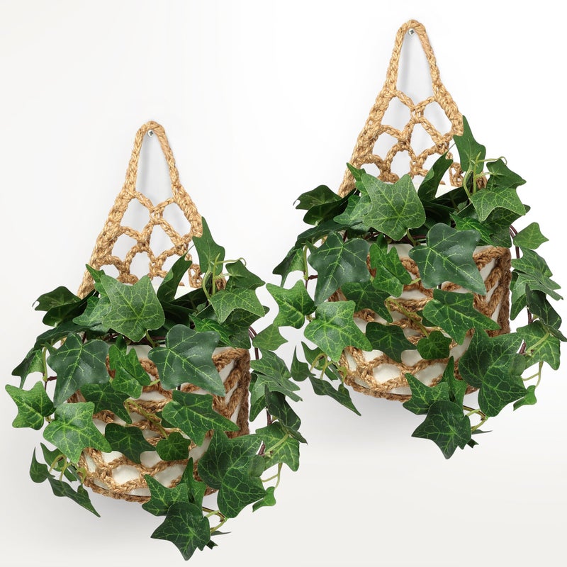 Shineloha 2 Packs Hanging Planters for Indoor Plants up to 6 in., Wall Plant Holder | Plant Hanger Indoor, Wall Planters for Indoor Plants, Hanging Plant (2PK, for 6 inch Pot) - Image 1