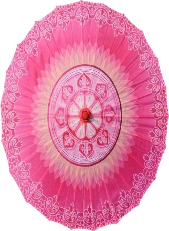Bestage 33" Handmade Oiled Parasol Bamboo Silk Umbrella Chinese Japanese Art Classical Dance Umbrella Plum Blossom for Wedding Parties Photography Costumes Cosplay Decoration and Other Events, Pink - Image 1