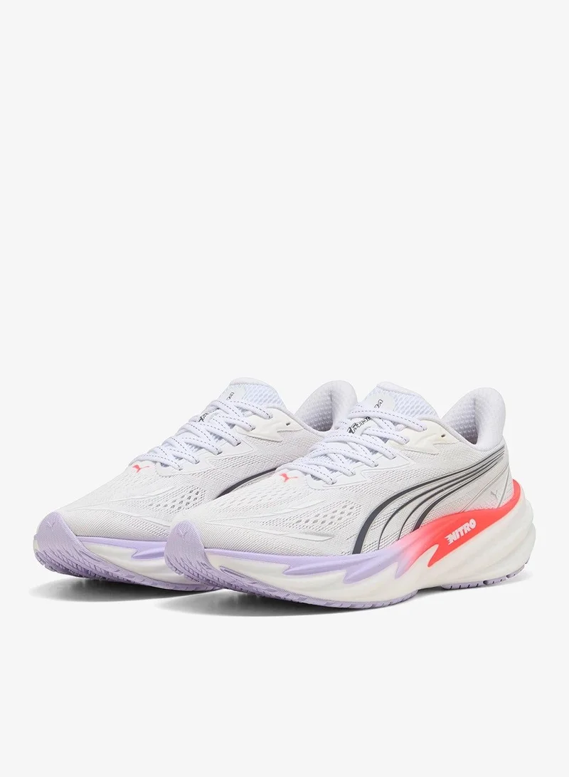 Puma PUMA White-Ultra Red-Light Lavender Velocity Nitro 5 for Women | Best Price UAE