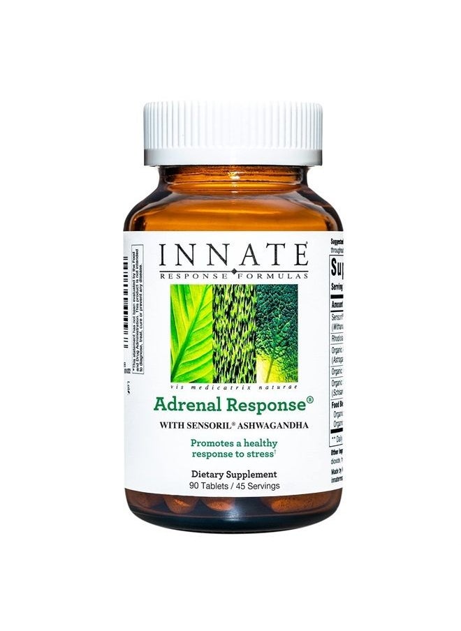 Innate Response Formulas , Adrenal Response, Herbal Supplement, Non-GMO, Vegetarian, 90 Tablets (45 Servings)  - Image 1