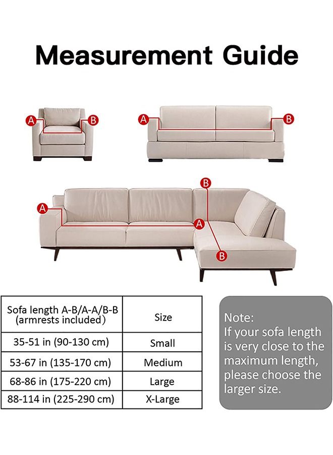 CityRiya-Long Sofa Cover 6 Seater Sofa Slipcover Cushion Couch Waterproof Sofa Couch Cover Universal High Stretch Furniture Protector for Dogs Pets Furniture Cover - Image 5