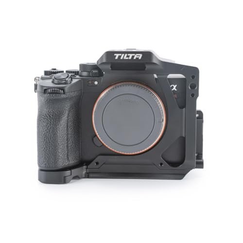 Tilta Half Camera Cage Compatible with Sony a7R V, with Mount Accessories via Cold Shoe and 1/4"-20 Threads with Locating Pins | TA-T46-HCC (Black) - Image 2