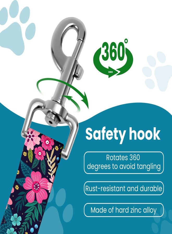 HCYPCV Adjustable pet cat and Dog car seat Belt，The Lanyard is Flexible and Adjustable from 20 to 33 inches (Floral) - Image 3