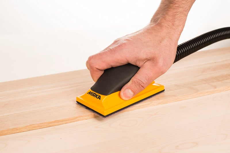 Mirka Hand Sanding Block 2.75" x 5" / Dust-Free Sanding 13 Holes/Hook and Loop / MVHB35 - Image 3