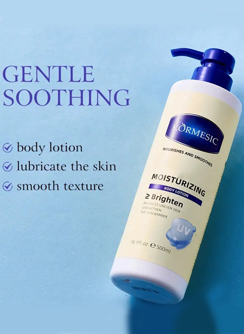 Kormesic 500ml Moisturizing Body Lotion Brightening Exfoliating Body Lotion for Deeply Moisturize and Smooth skin Brightening Body Lotion Advanced UV Protection and Skin Strengthening Lotion - Image 2