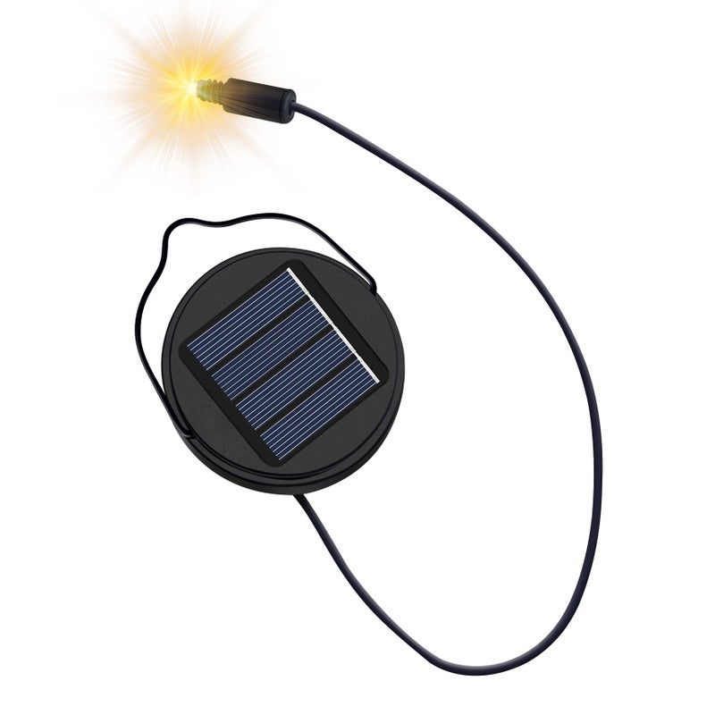 Go2garden AA 600Mah Solar Light Replacement Top Parts for Solar Outdoor Lantern, Waterproof LED Lights for Yard, Garden, Patio Decor DIY Gifts (1Pack) - Image 1