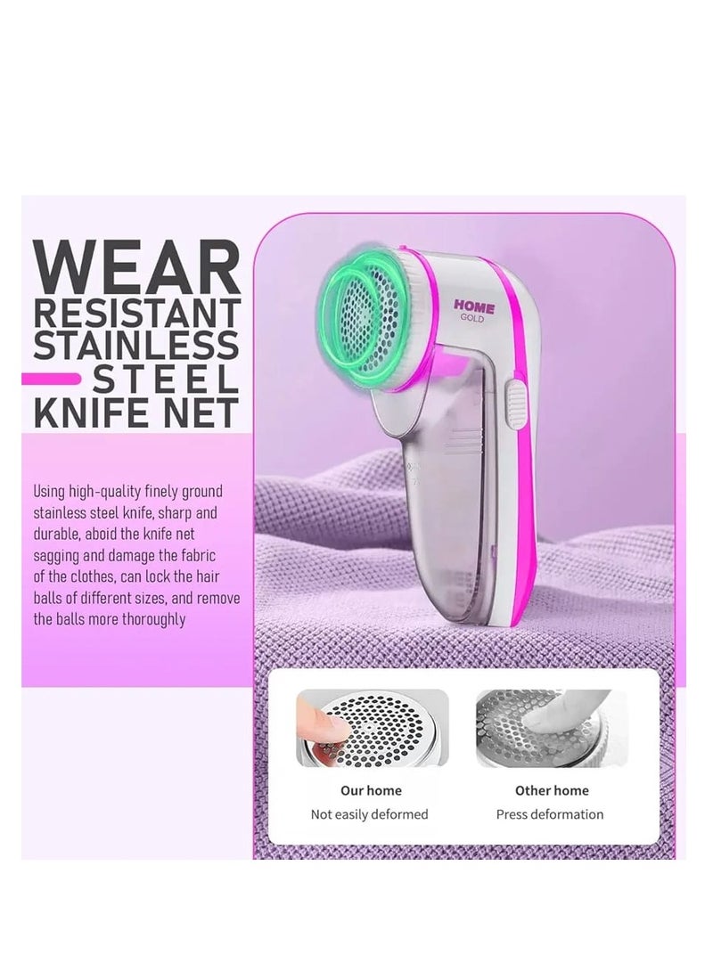 هوم جولد ماكينة إزالة الوبرHG-088 تنظف الملابس والأقمشة من الوبر والزغب بسهولة وسرعة. تصميم شبكي معدني آمن، وسعة كبيرة لتجميع الوبر، وسهلة الاستخدام في المنزل أو أثناء السفر. - Image 3