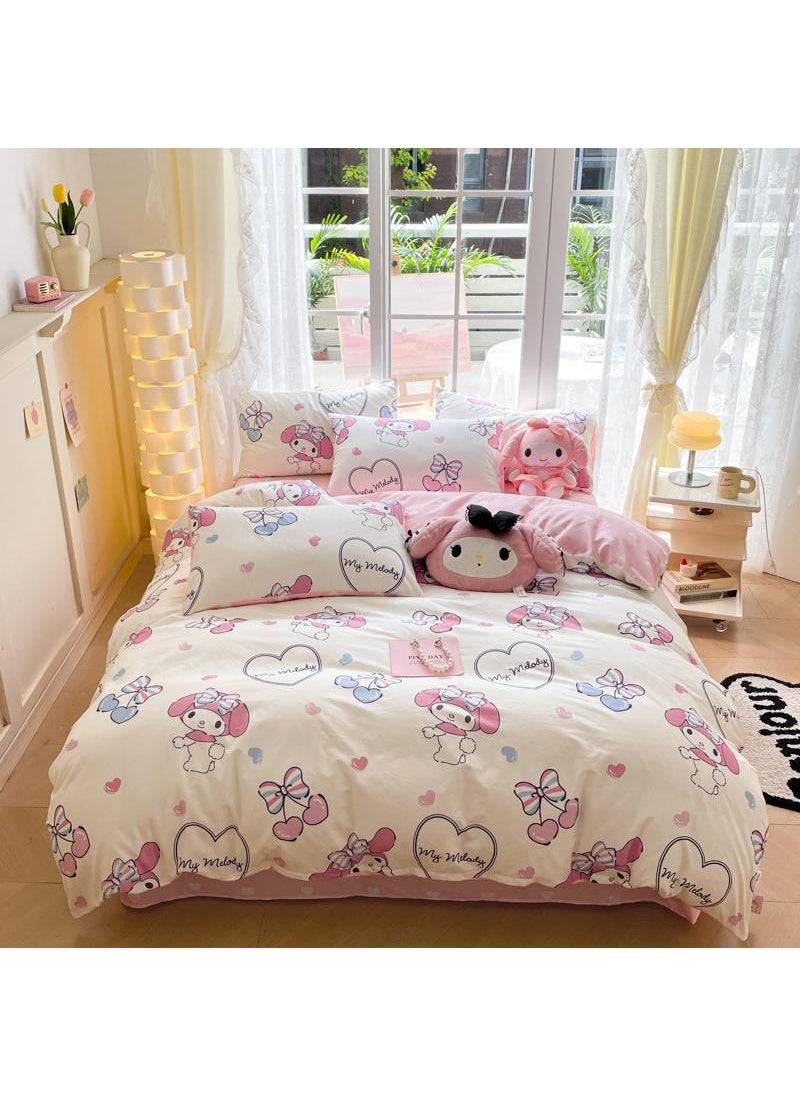 General 4-Piece Melody Cotton Comfortable Set Bed Sheet Set Children'S Day Gift Birthday Gift 200X230cm  - Image 1