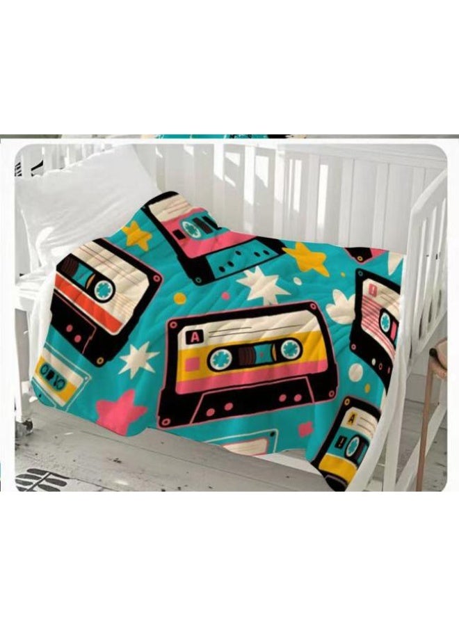 general Baby and children's cartoon flannel thin blanket (warm and comfortable, suitable for sleep, game use) 70cm*100cm - Image 2