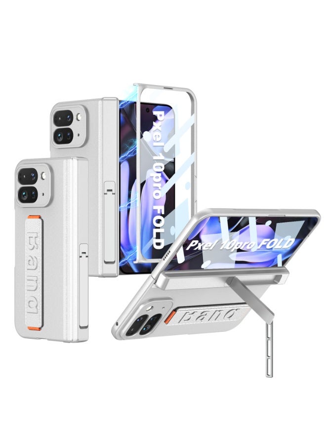general for Google Pixel 10 Pro Fold Phone Case with Screen Protector  Wristband ,High Magnetic Protective Grip Case for Google 10 Pro Fold Case with Hinge Protector, Case with Stand - Image 1