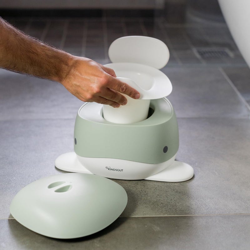 Kindsgut Potty Training Toilet in Whale Design, Designed in Germany, Potty Training in a Beautiful Design, Pistachio - Image 4