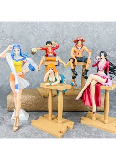 Generic One Piece Animation Surrounding Hand-held Luffy Aisna Beauty Doll Tide Play Model Chassis Ornaments Boxed-Color:Bar Sitting Ace [bag]  - Image 2