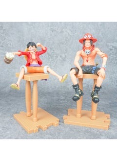 Generic One Piece Animation Surrounding Hand-held Luffy Aisna Beauty Doll Tide Play Model Chassis Ornaments Boxed-Color:Bar Sitting Ace [bag]  - Image 4
