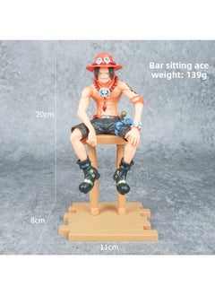 Generic One Piece Animation Surrounding Hand-held Luffy Aisna Beauty Doll Tide Play Model Chassis Ornaments Boxed-Color:Bar Sitting Ace [bag]  - Image 1