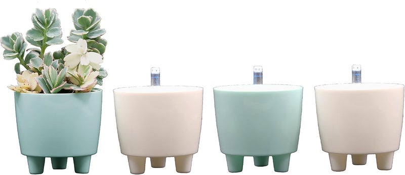 Cotta Planters Selfwatering Mini Planters with Water Level Indicator for African Violets, Small House Plants - Image 1