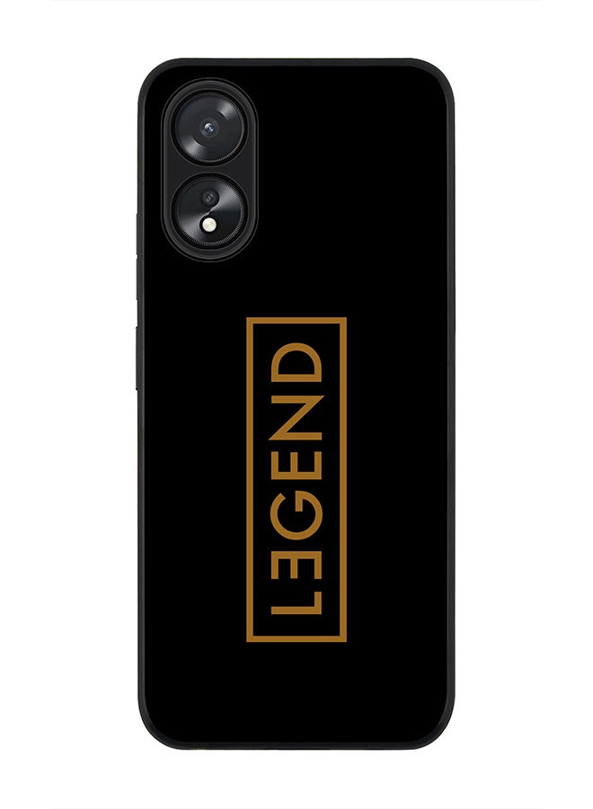 Stylizedd Rugged Black Edge case for Oppo A18 / Oppo A38, Slim fit Soft Case Flexible Rubber Edges Anti Drop TPU Gel Thin Cover - Legend - Image 1