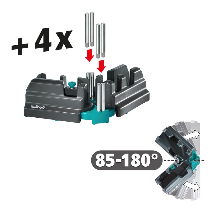 Wolfcraft wolfcraft Bevel and mitre box I 6948000 I 2-in-1 product for precise baseboards - Image 2