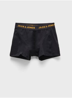 Jack & Jones Junior Kids 3 Pack Printed  Logo Band Trunks  - Image 4