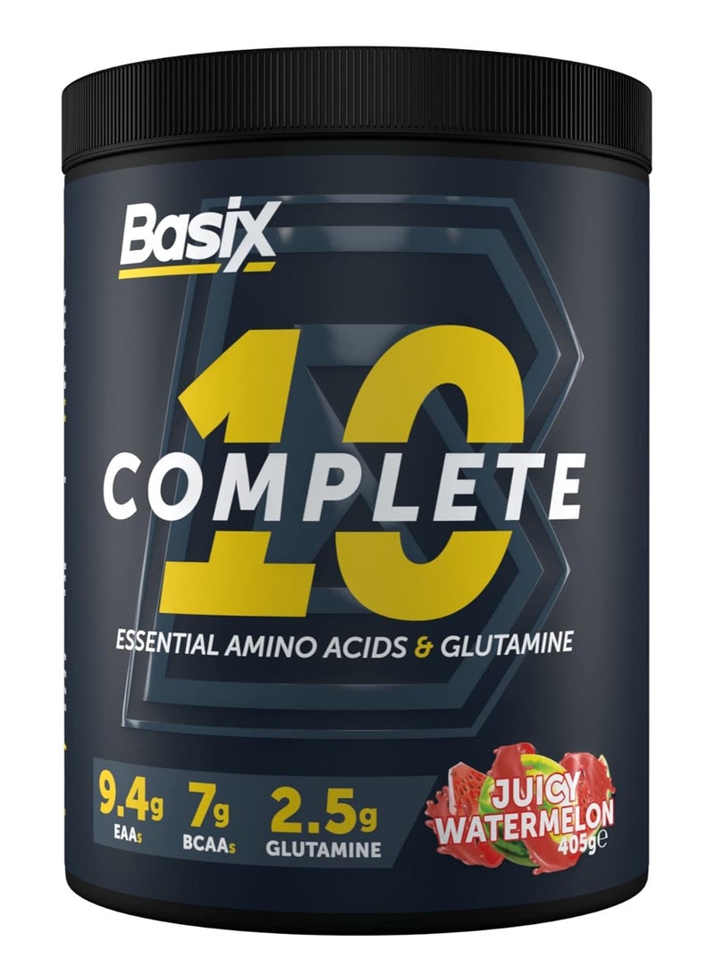Basix 10 Complete EAAs And Glutamine 405g, Juicy Watermelon Flavor, 30 Serving - Image 1