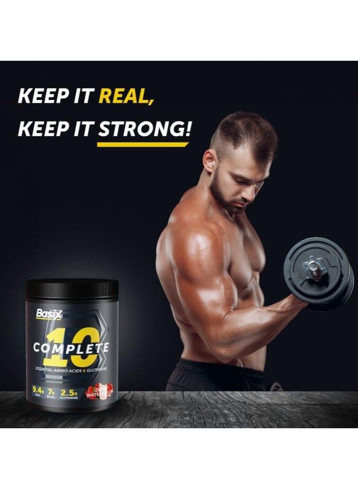 Basix 10 Complete EAAs And Glutamine 405g, Juicy Watermelon Flavor, 30 Serving - Image 4