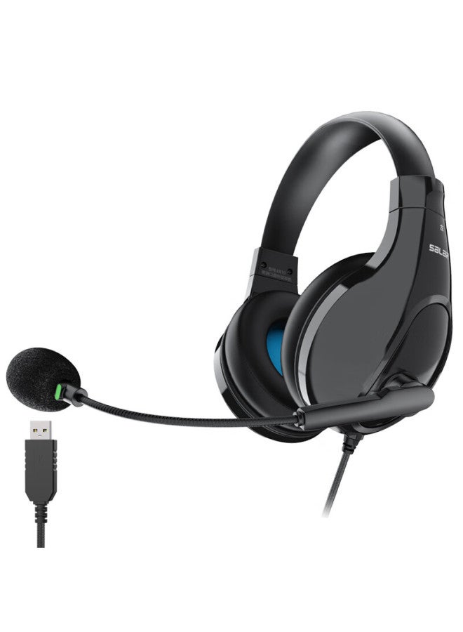 Salar E810 English Speaking And Listening Exam Headphones, Over-ear, For Middle School And College Entrance Exams, Recording And Repeating Function, Human-machine Dialogue Earphone With Microphone, Usb Interface, Dual-use Type-c Port, White Color - Image 5