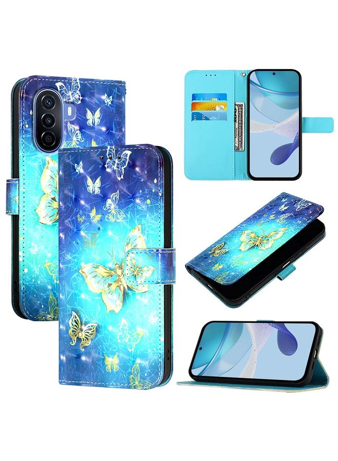 S-TOP Case For Huawei Enjoy 50 4G / Nova Y70 Plus 3D Painting Horizontal Flip Leather Phone Case - Image 1