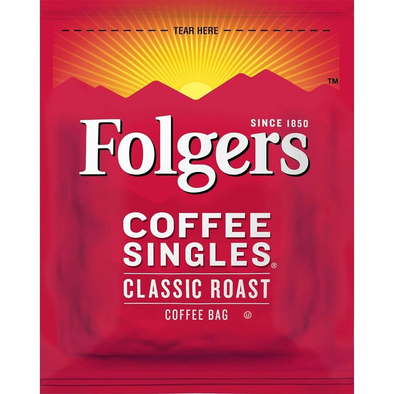Folgers Coffee Singles Classic Roast Medium Roast Coffee, 19 Count (Pack of 12) - Image 5