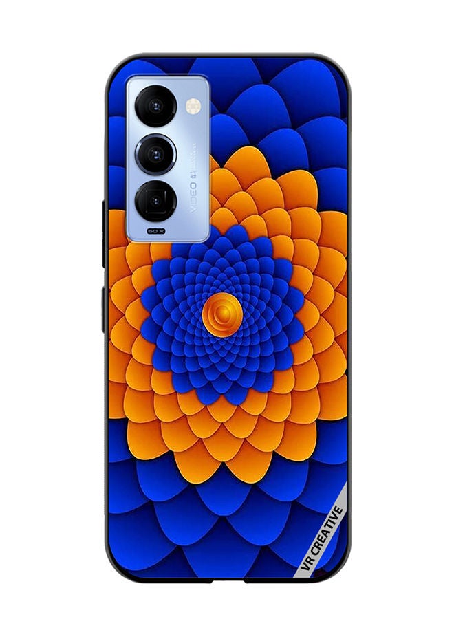 VR CREATIVE Protective Case Cover For Tecno Camon 18/18 P Flower Design Multicolour - Image 1