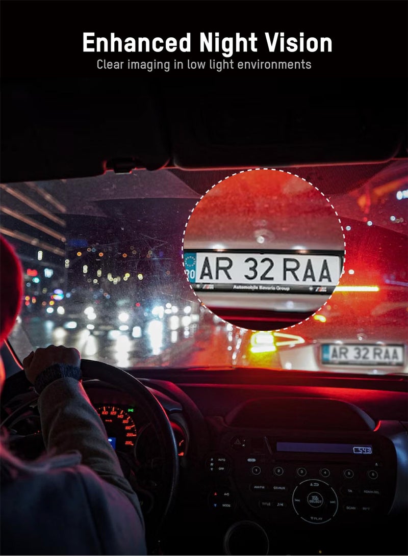 هيك فيجن Hikvision مرآة الرؤية الخلفية DashCam، N6Pro، 2K، قناة مزدوجة، شاشة لمس 10 بوصة، تطبيق، التحكم الصوتي، مساعدة الرجوع للخلف - Image 5