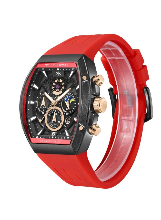 KENNETH SCOTT  Kenneth Scott Men's Chronograph  Black  Dial Watch - K26110-BSRB for Men | Best Price UAE