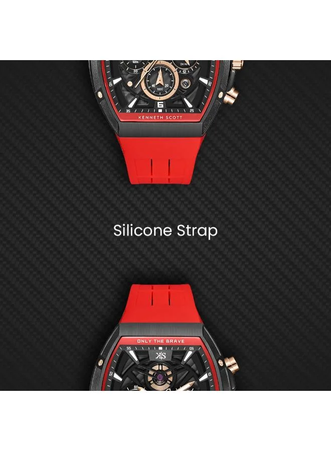 Kenneth Scott  Kenneth Scott Men's Chronograph  Black  Dial Watch - K26110-BSRB for Men | Best Price UAE