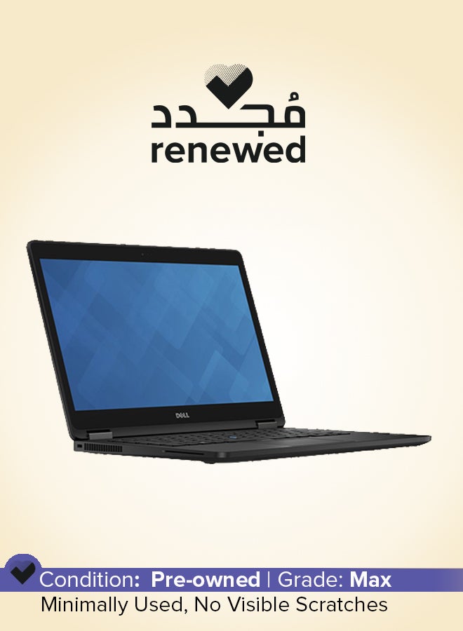 DELL Renewed - Latitude 7470 Laptop With 14-Inch Display, Intel Core i5 Processor/6th Gen/8GB RAM/256GB SSD/Intel HD Graphics 520 English/Arabic Black - Image 1
