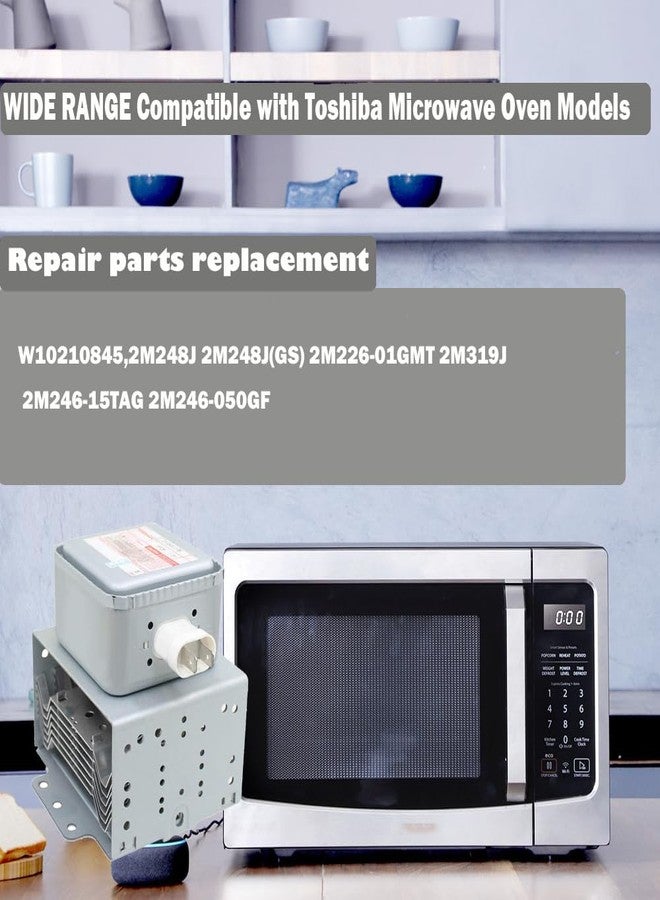 ZOCOLIV مغنطرون W10210845، 2M248J، قطعة غيار لإصلاح أفران الميكروويف من ويرلبول وإل جي، بديل للمغنطرون 2M248J(GS) و2M226-01GMT و2M319J - Image 5