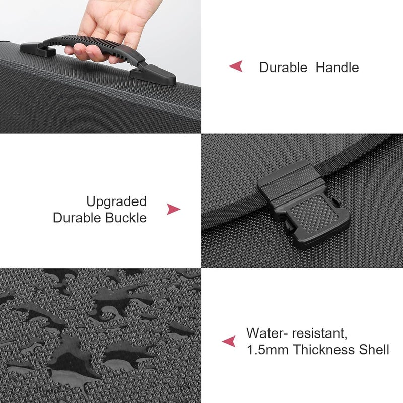 Uquelic 26 Pockets Expanding File Folder Organizer - Upgraded Durable Buckle, Accordion Folder Base with Ergonomic Portable Handle/Large A4 Letter Size Document Organizer, Folders with Pockets - Image 3