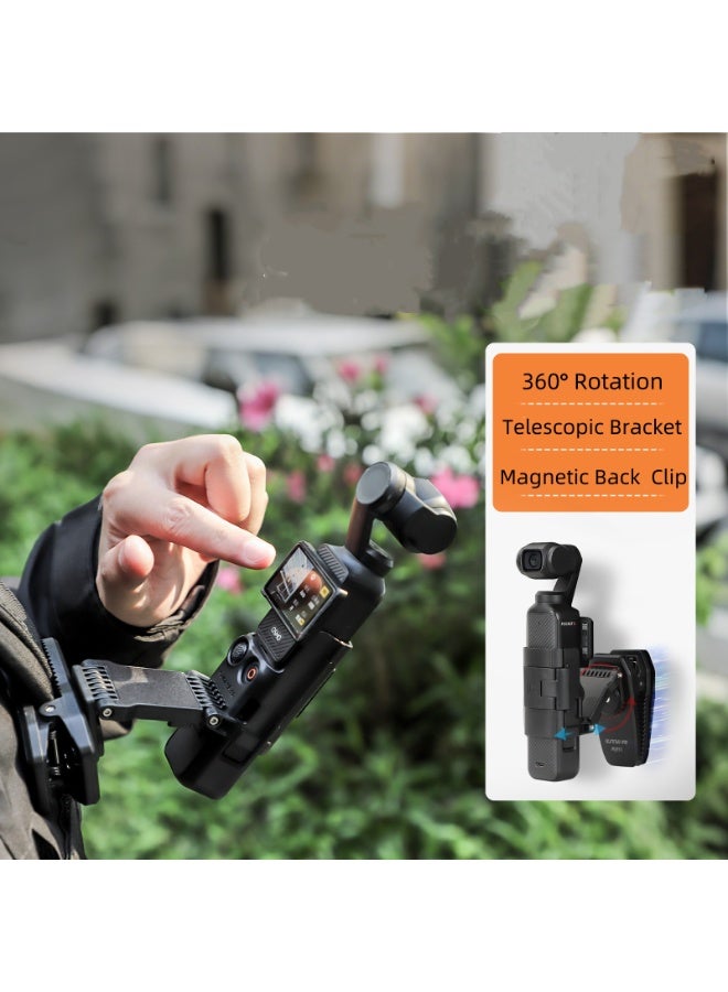 SUNNY LIFE 360° Rotation Magnetic Backpack Clip for DJI OSMO Pocket 3 - Image 1