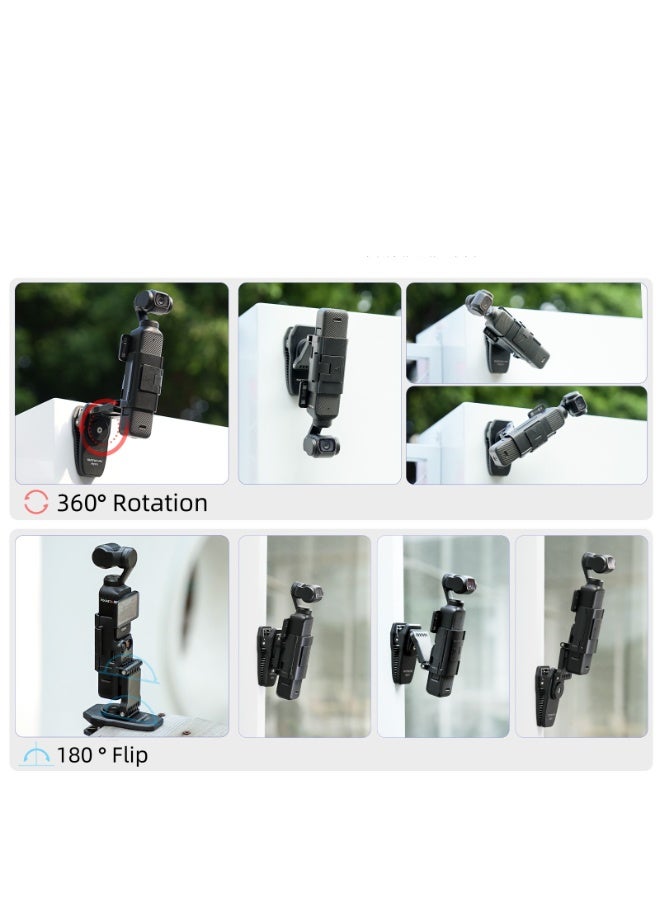 SUNNY LIFE 360° Rotation Magnetic Backpack Clip for DJI OSMO Pocket 3 - Image 4