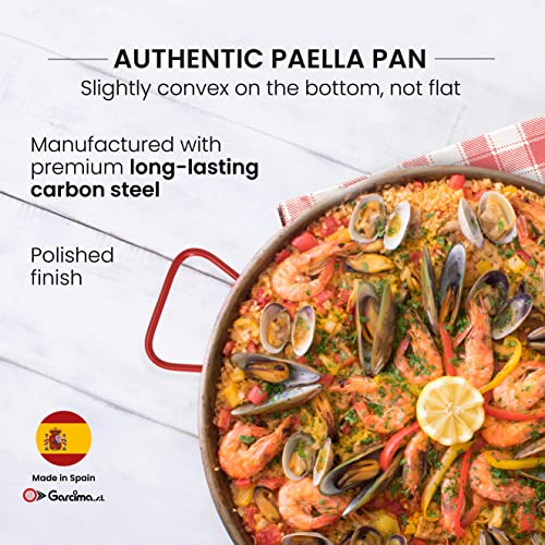 Machika Carbon Steel Skillet Pan for Paella | Perfect for Outdoors, Camping, Parties, and More | 2 Servings | 10 Inches - Image 2