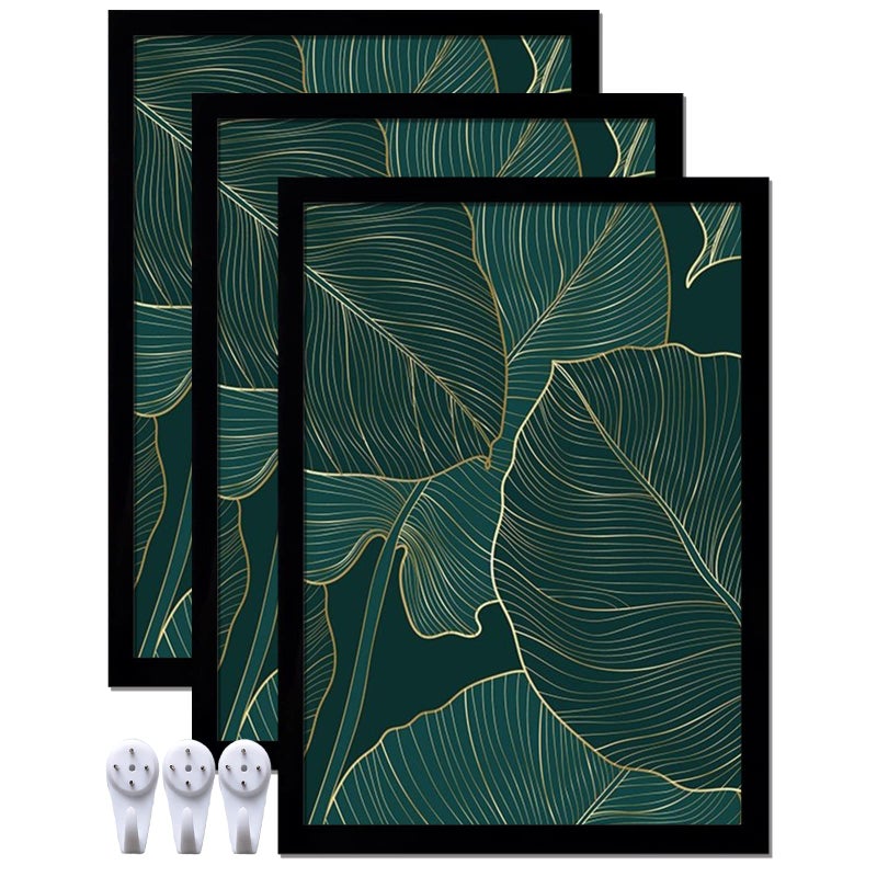 Keibiubu Black 10x14 مجموعة إطار الصورة مجموعة من 3 إطارات صور شفافة عالية لـ 10 × 14 شهادة صور ملصقات الصورة Canvas Wallage Gallery سطح المكتب العمودي الأفقي 10 من 14 - Image 1